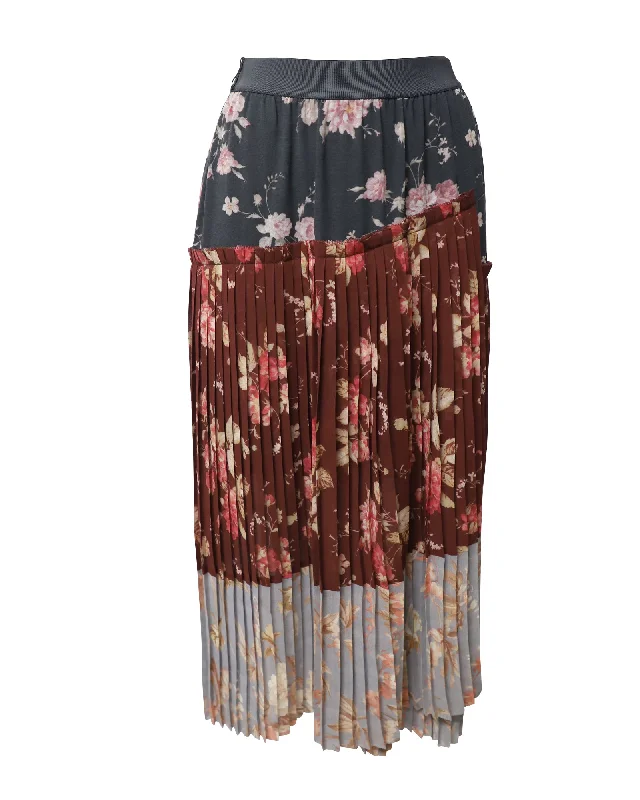 Zimmermann Unbridled Floral Skirt in Multicolor Polyester