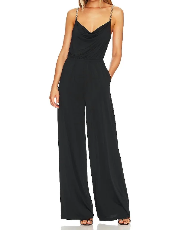 High-end Design Emmett Jumpsuit In Black