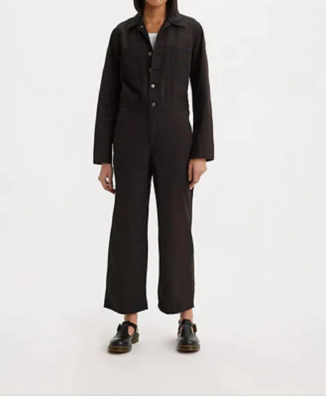 Energy Wear Iconic Jumpsuit In Meteorite Black